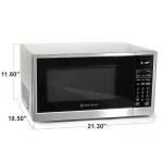 West Bend WBAF130K3S 3-in-1 Microwave Air Fryer Convection Oven 1000-Watts with 10 Power Levels and 12 Presets, Speed Defrost, Electronic Control Panel and Glass Turntable, 1.3-Cu.Ft, Stainless Steel