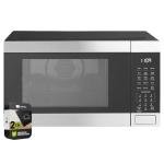 GE GCST10A1WSS 3-in-1 Microwave Oven 1,050 Watts Air Fryer Broiler & Convection 1.0 Cu. Ft Bundle with 2 YR CPS Enhanced Protection Pack