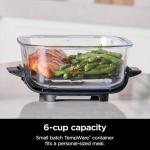 Ninja Air Fryer, 2.5 QT Crispi System + 4 Containers with Storage Lids, Air Fryer, Microwave, Freezer & Dishwasher Safe, Non Toxic Portable Cooking System, Compatible with Ninja FN100 Crispi Series