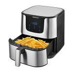 Kalorik Digital Air Fryer Pro 6 Quart Oilless Air Fryer XL, 5 Cooking Functions, 8 Smart Presets, Easy Touchscreen Controls, Nonstick Dishwasher Safe Basket and Trivet