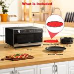 Galanz GTWHG12S1SA10 4-in-1 ToastWave with TotalFry 360, Convection, Microwave, Toaster Oven, Air Fryer, 1000W,1.2 Cu.Ft, LCD Display, Cook, Sensor Reheat, Stainless Steel