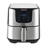 Kalorik Digital Air Fryer Pro 6 Quart Oilless Air Fryer XL, 5 Cooking Functions, 8 Smart Presets, Easy Touchscreen Controls, Nonstick Dishwasher Safe Basket and Trivet