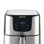 Kalorik Digital Air Fryer Pro 6 Quart Oilless Air Fryer XL, 5 Cooking Functions, 8 Smart Presets, Easy Touchscreen Controls, Nonstick Dishwasher Safe Basket and Trivet