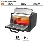 Blackstone 8013 E-Series Electric Pizza Oven and Air Fryer Combo, Black