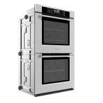Empava 30" Electric Double Wall Oven Air Fryer Combo Convection Fan Built-in 10 Cooking Functions with LED Digital Display Touch Control in Stainless Steel EMPV-30WO05, 30IN, Grey