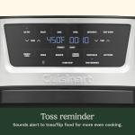 Cuisinart Air Fryer, 9-Quart Basket Large Fryer with 6 Cooking Functions to Air Fry, Roast, Bake, Broil, Keep Warm, and Dehydrate, 6 Airfryer Presets, Dishwasher-Safe Parts, AIR-220, Stainless Steel