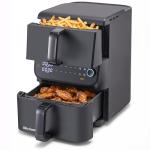 Elite Gourmet 10.5 Quart Dual Basket Air Fryer