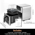 12-in-1 Stainless Steel Air Fryer, 6QT
