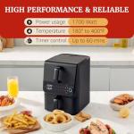 Elite Gourmet 10.5 Quart Dual Basket Air Fryer