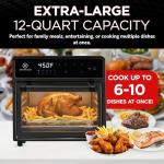 Kitchen Elite 10-in-1 Air Fryer Toaster Oven