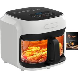 7.4QT Digital Air Fryer with Glass Bowl