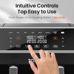 Topzee 8QT Dual Basket Air Fryer - Black