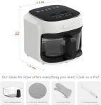 7.4QT Digital Air Fryer with Glass Bowl