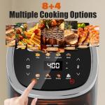 Whall 4QT Smart Touchscreen Air Fryer, 9-in-1
