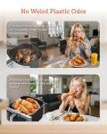 6 QT Stainless Steel Air Fryer with 9 Functions