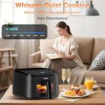 Compact 8-in-1 Air Fryer, 4.5 Quart, Fast Cooking