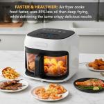 7.4QT Digital Air Fryer with Glass Bowl