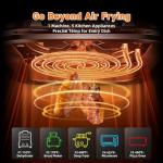 Compact 8-in-1 Air Fryer, 4.5 Quart, Fast Cooking