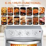 27.5QT 6-in-1 Air Fryer Toaster Oven