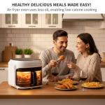 7.4QT Digital Air Fryer with Glass Bowl