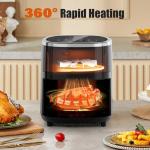 Whall 4QT Smart Touchscreen Air Fryer, 9-in-1