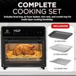 Kitchen Elite 10-in-1 Air Fryer Toaster Oven