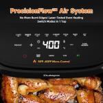 Compact 8-in-1 Air Fryer, 4.5 Quart, Fast Cooking