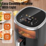 Whall 4QT Smart Touchscreen Air Fryer, 9-in-1