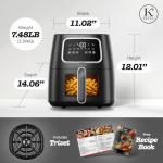 Kitchen Elite 5.5 Qt Digital Air Fryer