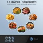 7.4QT Digital Air Fryer with Glass Bowl