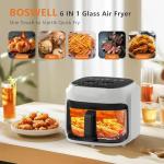 OXYSURE 7.6QT Glass Air Fryer with Temperature Control