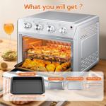 27.5QT 6-in-1 Air Fryer Toaster Oven
