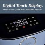 1400W Slate Blue Air Fryer with 8 Presets