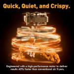 KINSING 10.6 QT XL Oilless Air Fryer with Presets