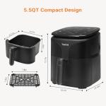 Tastee 8-in-1 Compact Air Fryer 5.5QT
