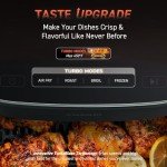 6-Qt Non-Stick Air Fryer with 9 Functions