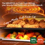 MIRASTON 10 Quart Compact Air Fryer with 8 Presets