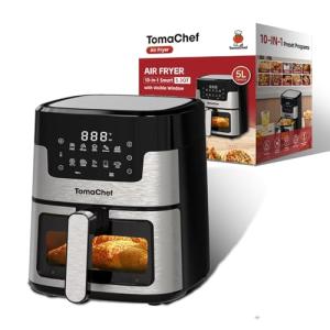 TomaChef 10-in-1 Compact Air Fryer with Window