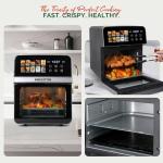 MIRASTON 10 Quart Compact Air Fryer with 8 Presets