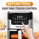 TomaChef 10-in-1 Compact Air Fryer with Window