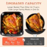 6-Qt Non-Stick Air Fryer with 9 Functions