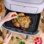9QT Dual Basket Air Fryer - Lavender Design