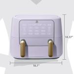 9QT Dual Basket Air Fryer - Lavender Design