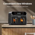 Topzee 8QT Dual Basket Air Fryer – Large Capacity