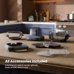 Kismile Dual Bowl Glass Air Fryer 1550W