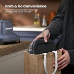 Kismile Dual Bowl Glass Air Fryer 1550W