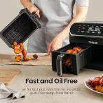 Topzee 8QT Dual Basket Air Fryer – Large Capacity