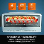 Ninja Flip Toaster Oven&Air Fryer, 8-in-1 Functionality, Flip Up&Away Capability for Storage Space, LargeCapacity, Air Fry Basket, SheetPan, Wire Rack&Removable Crumb Tray, Stainless,1800 watts, SP151