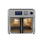 Kalorik MAXX Complete Air Fryer Oven Digital Controls 26-Quart Capacity 10-in-1 Countertop Cooker with 21 Presets, 15 Deluxe Accessories & 60-Recipe Hardcover Cookbook, 1700-Watts, Stainless Steel