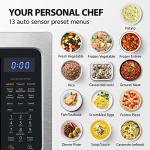 Toshiba Air Fryer Combo 4-in-1 Countertop Microwave Oven, Smart Sensor, Convection, Mute Function, Position Memory 13.6" Turntable, 1.5 Cu Ft, 1000W, Silver, ML-EC42P(SS)